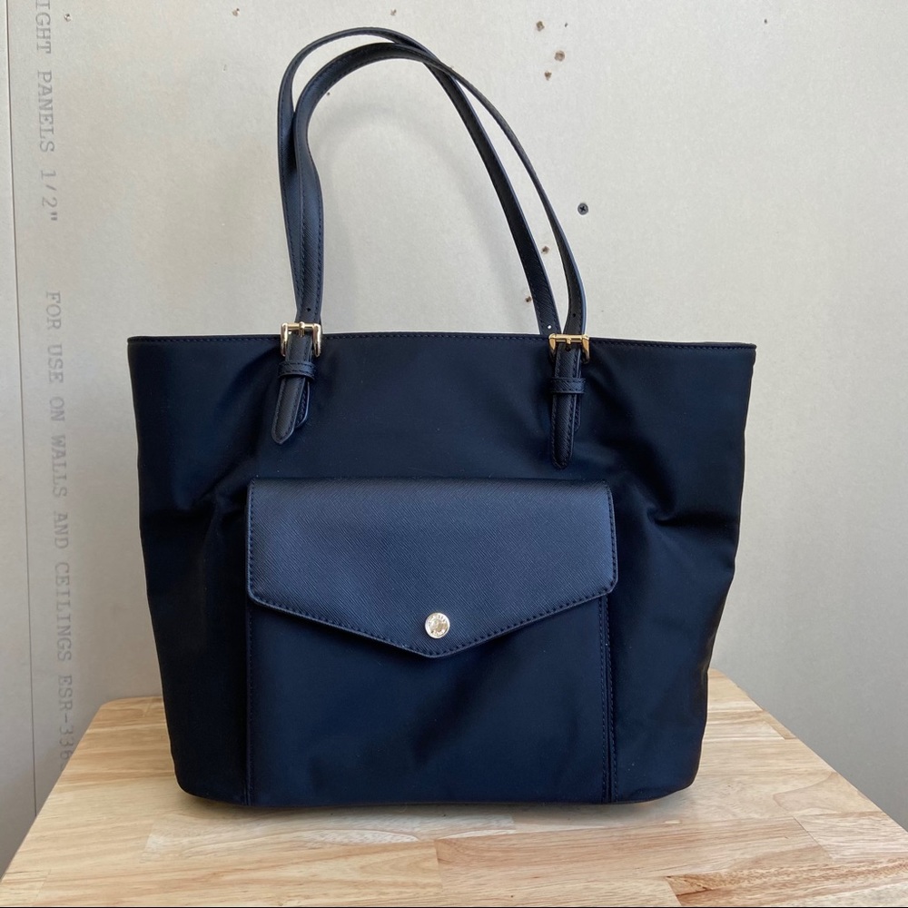Michael Kors Black Nylon “Jet Set” Tote